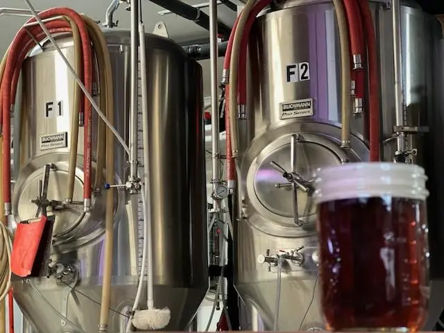 Brewing tanks for our local brewery in bowling green